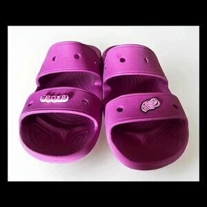 CROCS Classic Pink SANDAL Slide with Charm Men’s Size 13